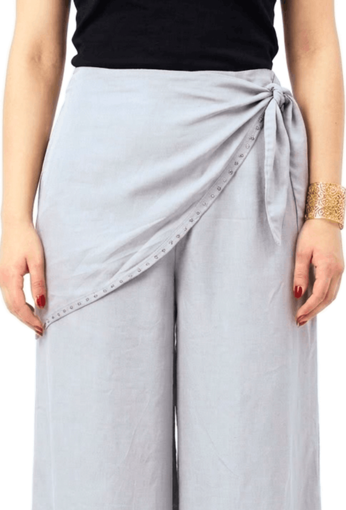 Scarf Trouser- Light Sky