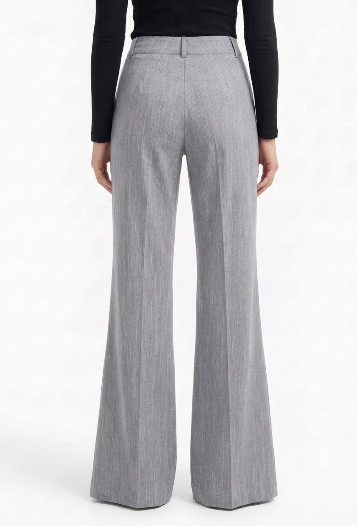 Tailored Bootcut Pant - Textured Gray