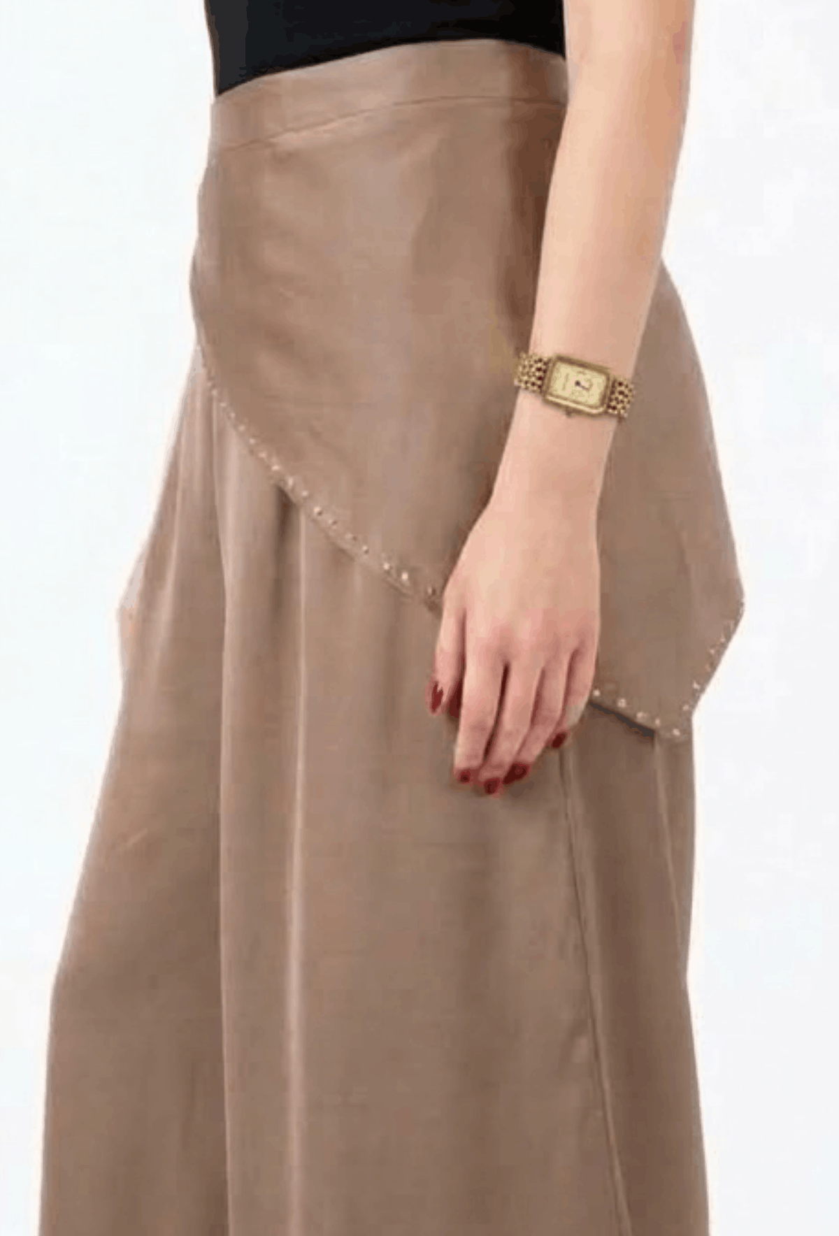 Scarf Trouser- Brown