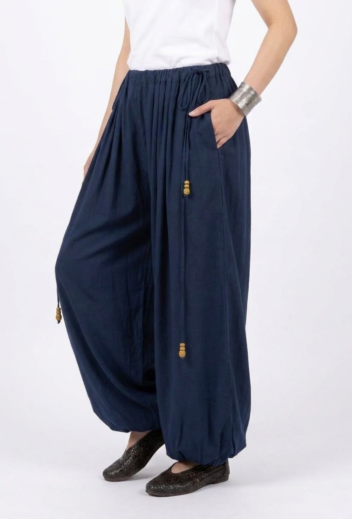 Balloon Shalwar - Majestic Blue