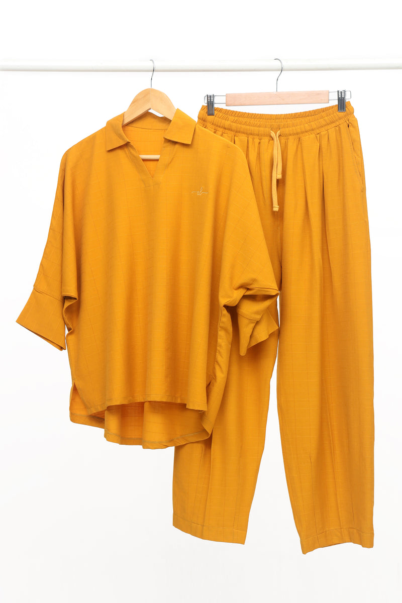 ZARRIN - Tailored Set in Mustard
