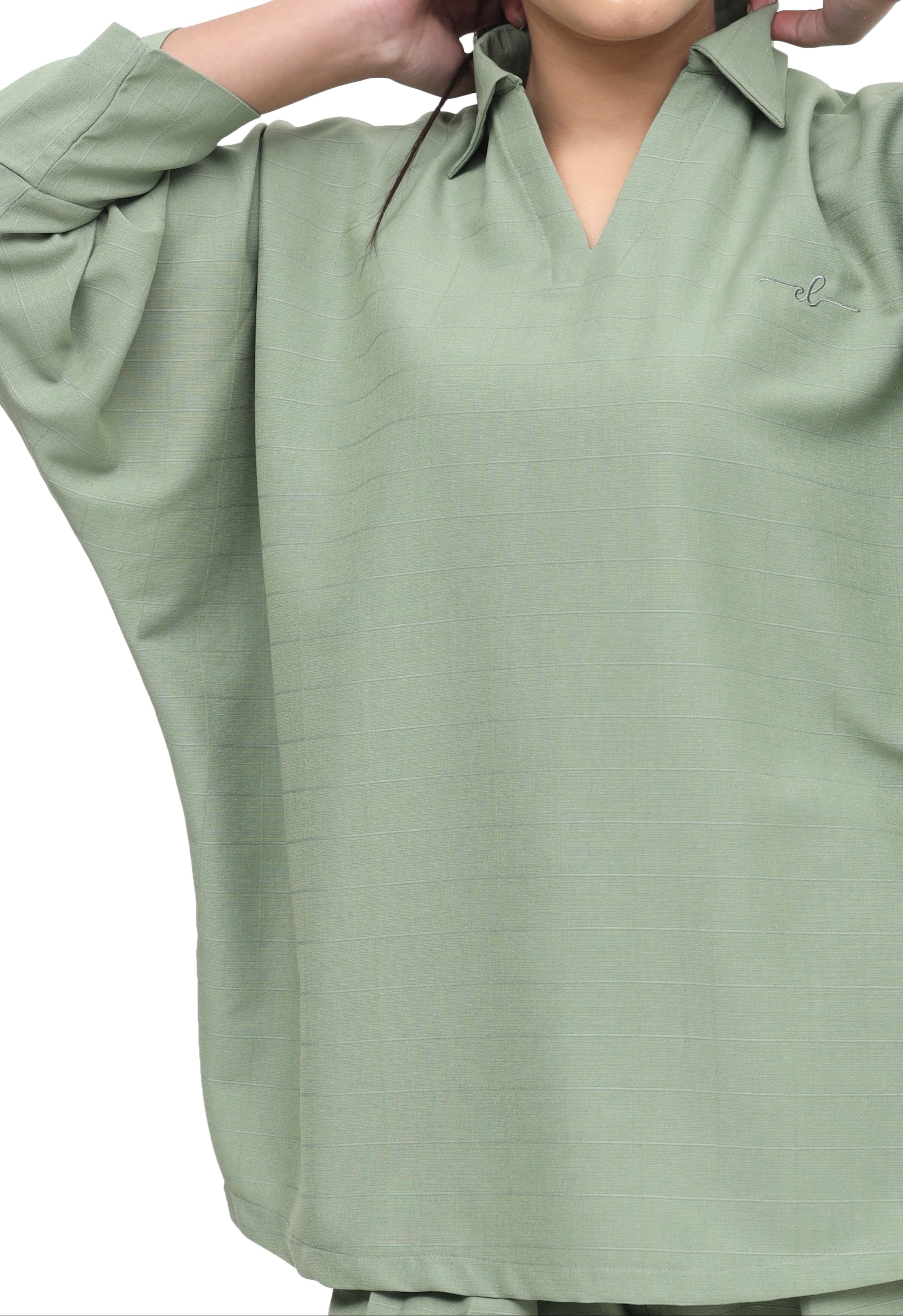 ZAITOON - Tailored Set in Sage Green