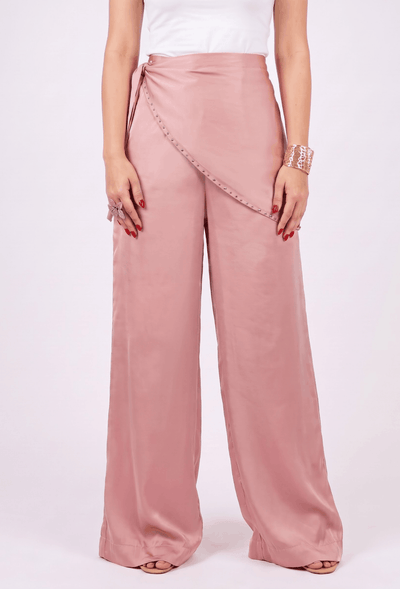 Scarf Trouser- Pink