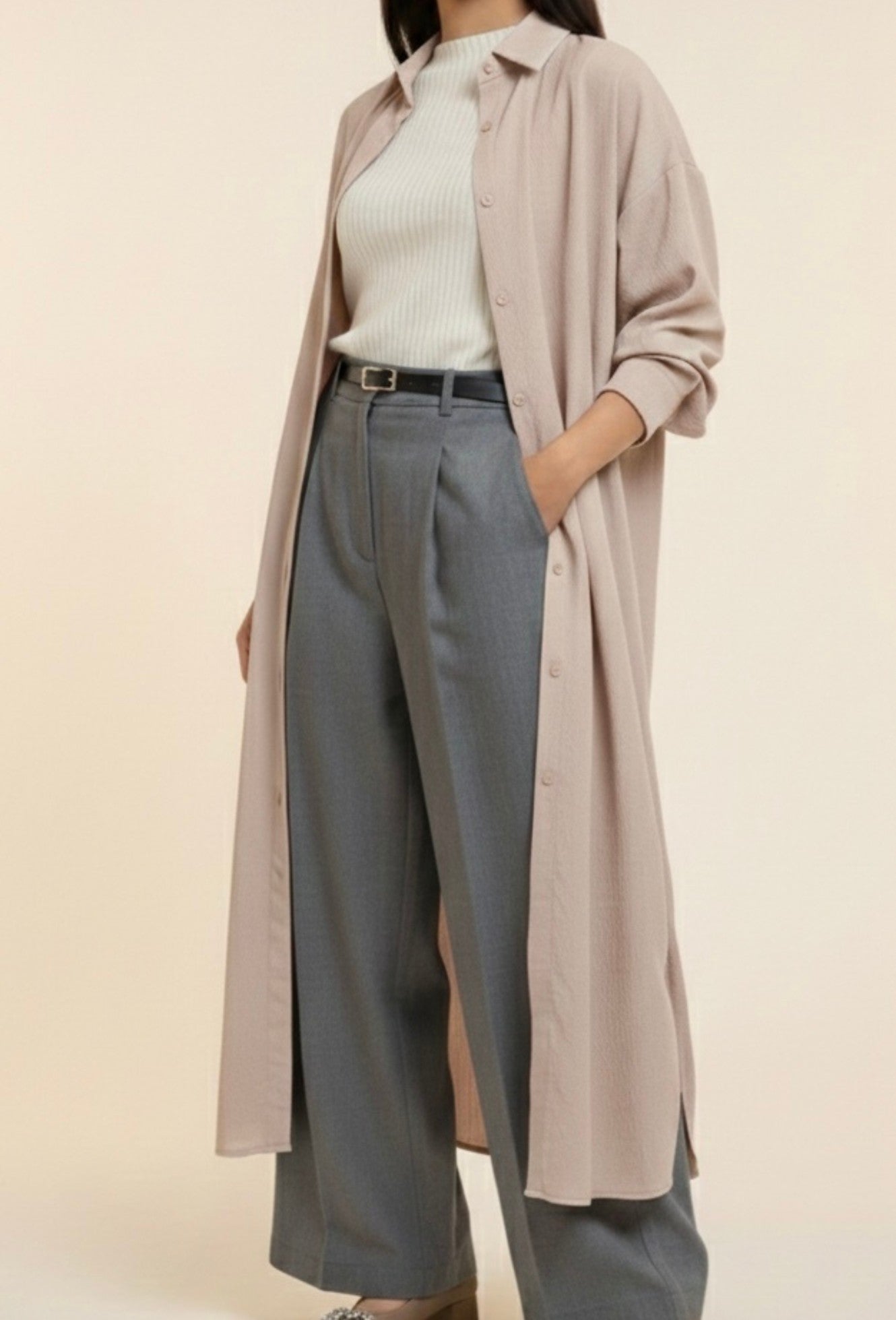 Champagne Longline Tunic