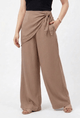 Scarf Trouser- Brown