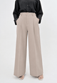 KHAK WIDE LEG PANT - Deep Beige