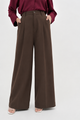 DARK BROWN WIDE LEG PANT - Chocolate