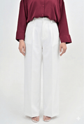 WARM WIDE LEG PANT - White
